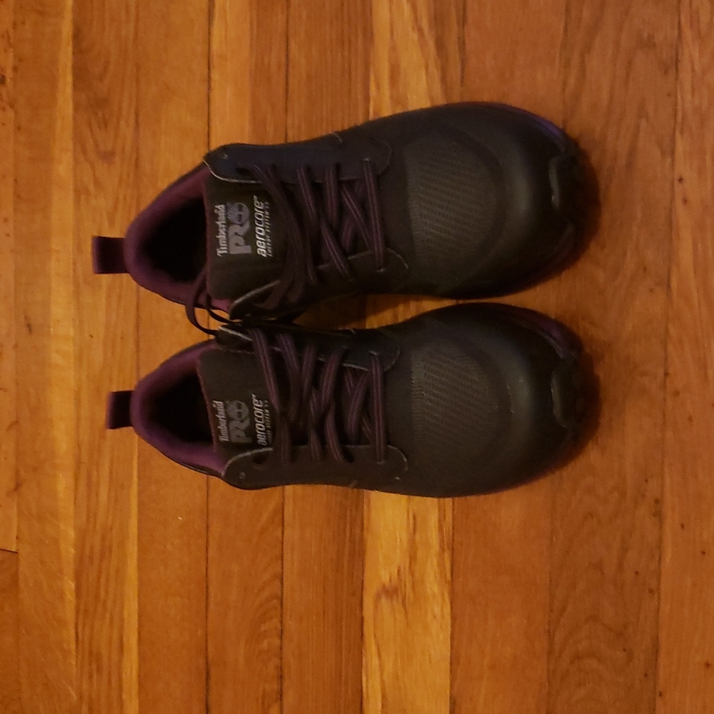 Timberland PRO Reaxion Composite Safety Toe Shoe Aerocore Womens Size 6.5 Black